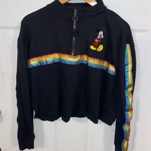 Black & Rainbow Mickey Mouse Jacket